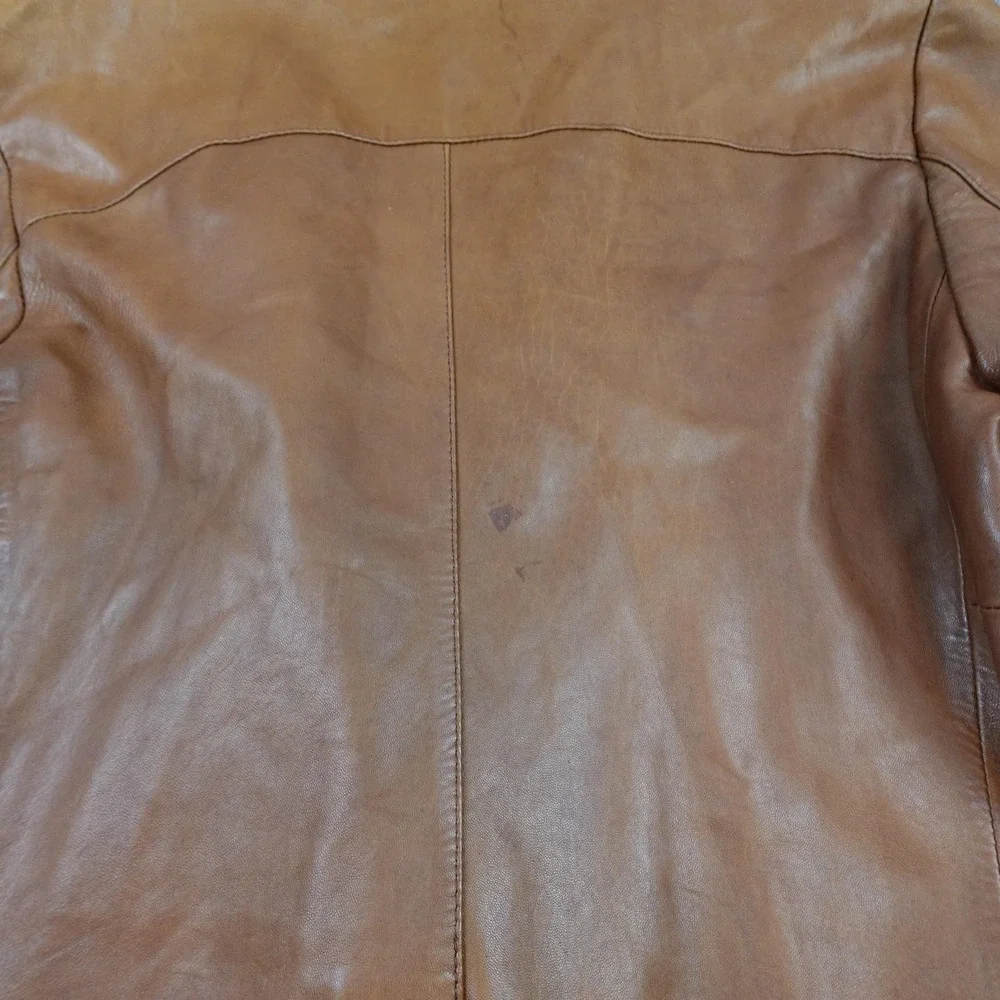 Vintage Remy Blazer Mens 42 Brown Leather Sport Coat 2 Button Jacket Butter Soft